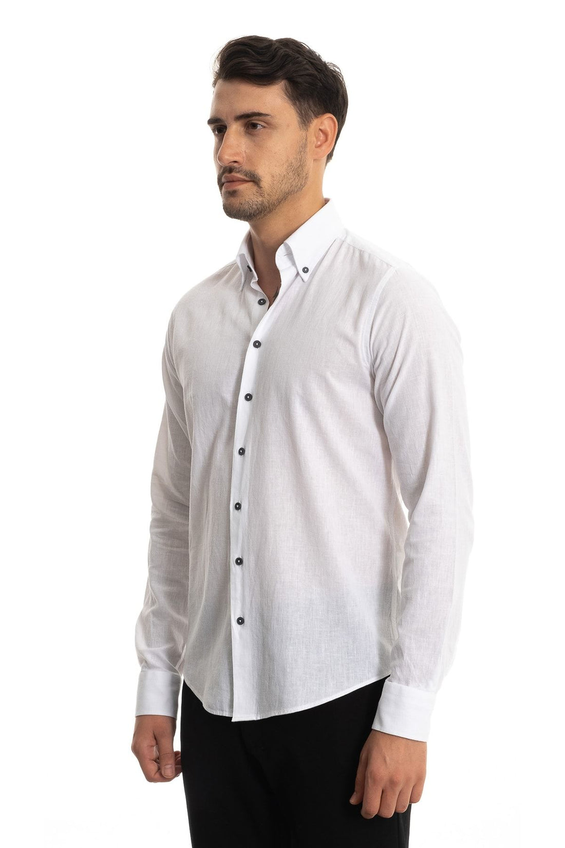 Giant White Button-down Linen Shirt